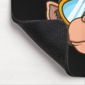 Tapis De Souris Funny Ski Monkey Goggles Gorilla Skiing Mountain G (Coin)