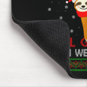 Tapis De Souris Funny Sloth Running Team Xmas Lights Ugly Sloth Ch (Coin)