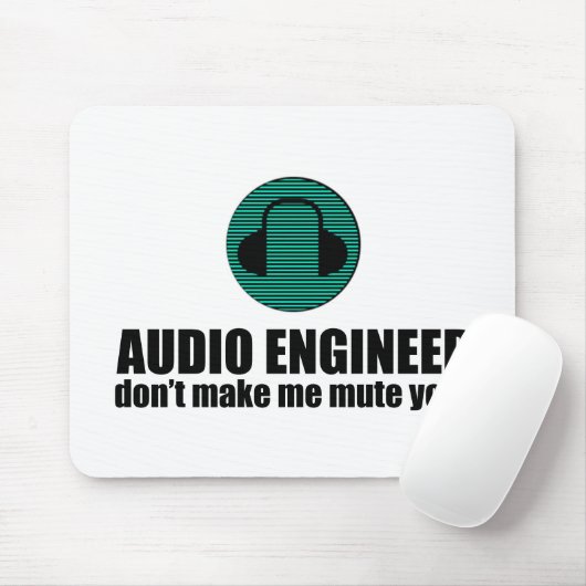 Tapis De Souris Funny Sound Engineer saying Audio Engineering (Avec souris)