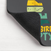 Tapis De Souris Funny Squirrel Excuse Me, Bird Feeder's Empty Agai (Coin)