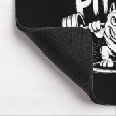 Tapis De Souris Funny Strong Crucifix Lifting Pitbull (Coin)