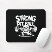 Tapis De Souris Funny Strong Crucifix Lifting Pitbull (Avec souris)