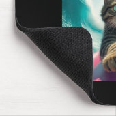 Tapis De Souris Funny Surfing Cat Selfie With Shark Meme _1  (Coin)