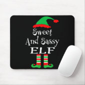 Tapis De Souris Funny Sweet And Sy Elf Shirt Xmas Family Matching (Avec souris)