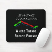 Tapis De Souris Funny Swing Trader Trading Stock Market (Avec souris)
