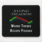 Tapis De Souris Funny Swing Trader Trading Stock Market (Devant)
