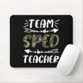 Tapis De Souris Funny Team Sped Teacher Camo Teacher Student Back (Avec souris)