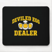Tapis De Souris Funny Thanksgiving Fathers Day Retro Deviled Egg E (Devant)