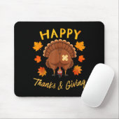 Tapis De Souris Funny Thanksgiving Guess What Turkey Butt (Avec souris)