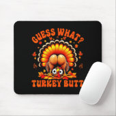 Tapis De Souris Funny Thanksgiving Guess What Turkey Butt Couples  (Avec souris)