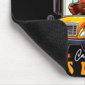 Tapis De Souris Funny Thanksgiving Turkey Bus Driver School Gift (Coin)