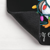 Tapis De Souris Funny Tired Goose Christmas Lights Silly Holiday F (Coin)