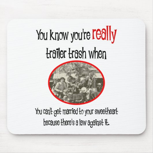 Tapis De Souris Funny Trailer Park (Devant)