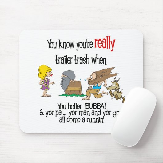 Tapis De Souris Funny Trailer Park (Avec souris)