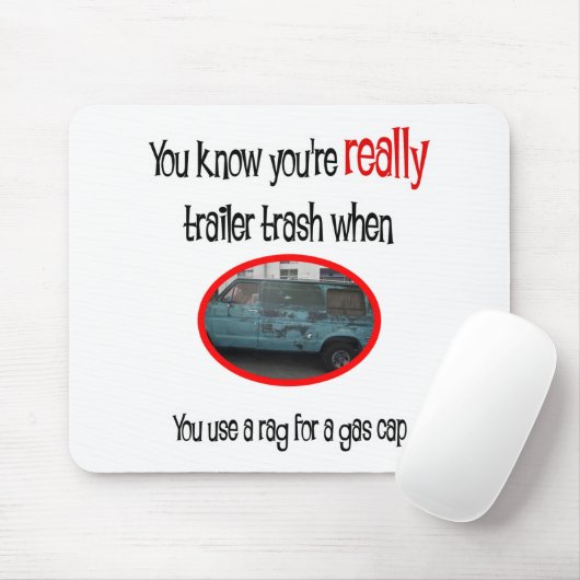 Tapis De Souris Funny Trailer Park (Avec souris)