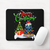 Tapis De Souris Funny Train Lover Xmas Lighting Santa Train Christ (Avec souris)