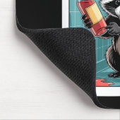 Tapis De Souris Funny Trashed Panda Raccoon Gets Drunk  (Coin)