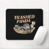 Tapis De Souris Funny Trashed Panda Racoon Gets Drunk Racoon Meme  (Avec souris)