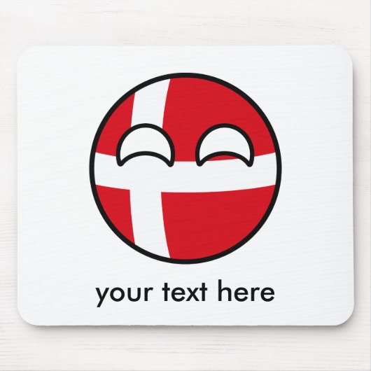 Tapis De Souris Funny Trending Geeky Danemark Camptryball (Devant)