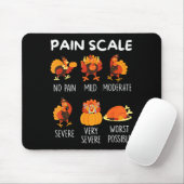 Tapis De Souris Funny Turkey Pain Scale Thanksgiving Cna Er Nurse  (Avec souris)