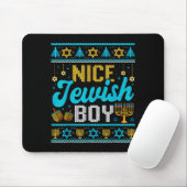 Tapis De Souris Funny Ugly Hanukkah Sweater Nice Jewish Boy Matchi (Avec souris)