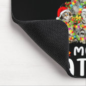 Tapis De Souris Funny Ugly Sweater Christmas Tree Shirt Cat Lights (Coin)