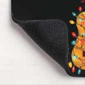Tapis De Souris Funny Ukulele Christmas Graphics Lights Lover Play (Coin)