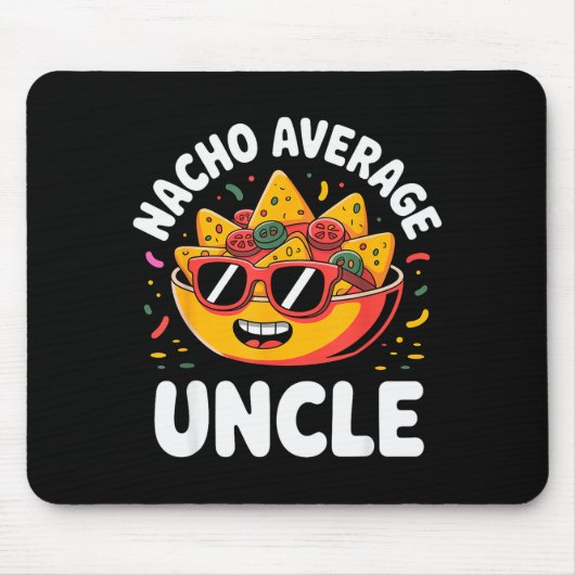 Tapis De Souris Funny Uncle Design For Uncle Men First Time Uncle (Devant)
