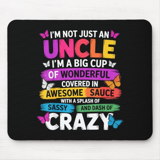 Tapis De Souris Funny Uncle Quote Sy Cool Uncle Men  (Devant)