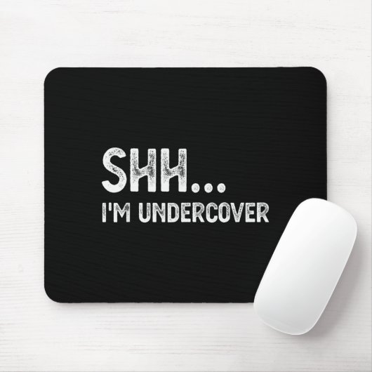 Tapis De Souris Funny Undercover Cop Easy Costume Lice (Avec souris)