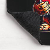 Tapis De Souris Funny Valentines Day Bigfoot Heart Sungles Sasquat (Coin)