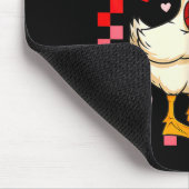 Tapis De Souris Funny Valentines Day Duck Heart Valentine Cud Kids (Coin)