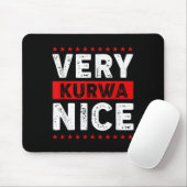 Tapis De Souris Funny Very Kurwa Nice Lish English Sarcasm Quote M (Avec souris)