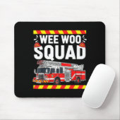 Tapis De Souris Funny Wee Woo Squad Fire Department Firefighter Fi (Avec souris)