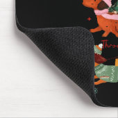 Tapis De Souris Funny Weiner Dog Dachshund Through The Snow Merry  (Coin)