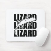 Tapis De Souris Funny Weirdcore Lizard Lizard Mème Animal W (Avec souris)