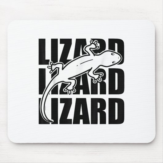 Tapis De Souris Funny Weirdcore Lizard Lizard Mème Animal W (Devant)