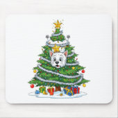 Tapis De Souris Funny West Highland White Terrier Dog Christmas Tr (Devant)