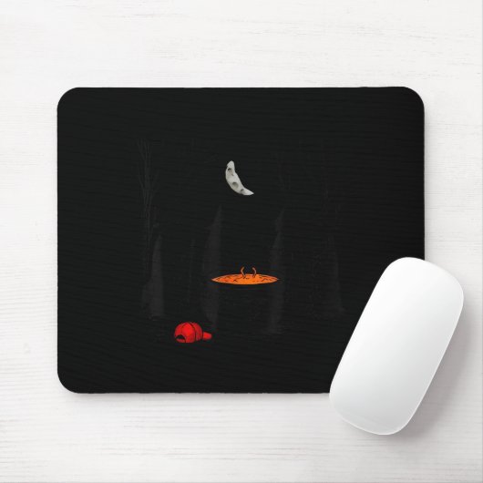 Tapis De Souris Funny Witches Brewing Cauldron Red Hat Anti Tr-mp  (Avec souris)