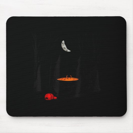 Tapis De Souris Funny Witches Brewing Cauldron Red Hat Anti Tr-mp (Devant)