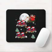 Tapis De Souris Funny Xmas Éclairage Arbre Père Noël équitation Oc (Avec souris)