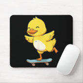 Tapis De Souris Funny Yellow Duck Skater Skateboard Ballerina Zoo (Avec souris)