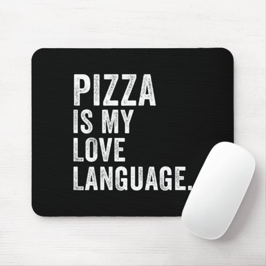Tapis De Souris Funny Zza Is My Love Language, Funny Anti Valentin (Avec souris)