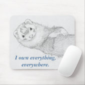 Tapis De Souris Furet Mousepad - Pandore possède (Avec souris)