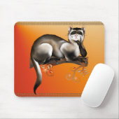 Tapis De Souris Furet sur une branche Mousepad (Avec souris)
