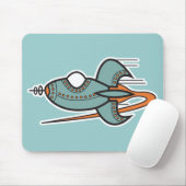 Tapis De Souris fusée rétro (Avec souris)