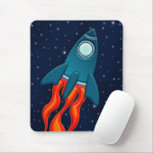 Tapis De Souris Fusée spatiale mignonne et conception d'espace ext (Avec souris)
