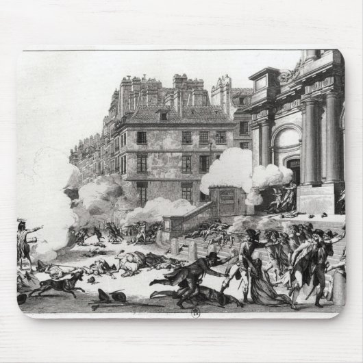 Tapis De Souris Fusillade avant église de St Roch à Paris (Devant)