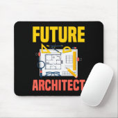 Tapis De Souris Futur architecte Architecture drôle Architecte (Avec souris)