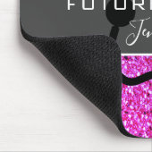 Tapis De Souris Futur Infirmière Stethoscope rose pourpre Nom de l (Coin)